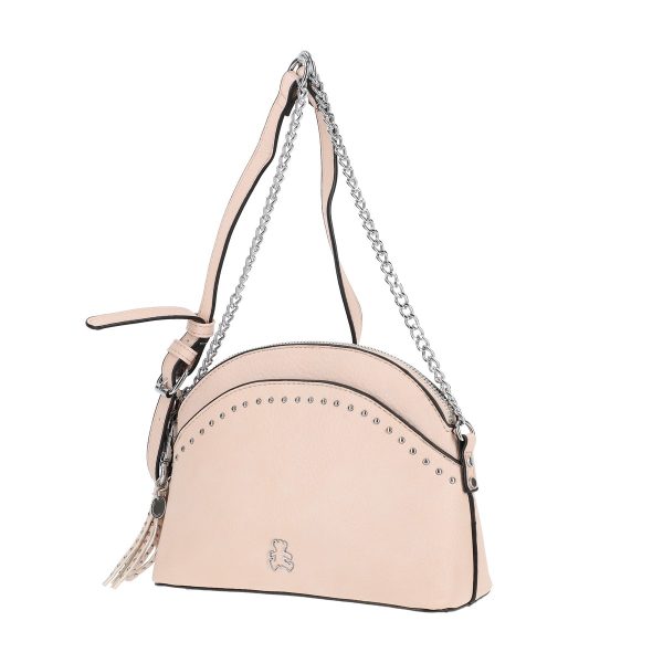 Geanta Crossbody Roz Casual Femei din Piele Eco cu Lant Tinte Metalice - Lulu Castagnette BSLLCA2103051 143