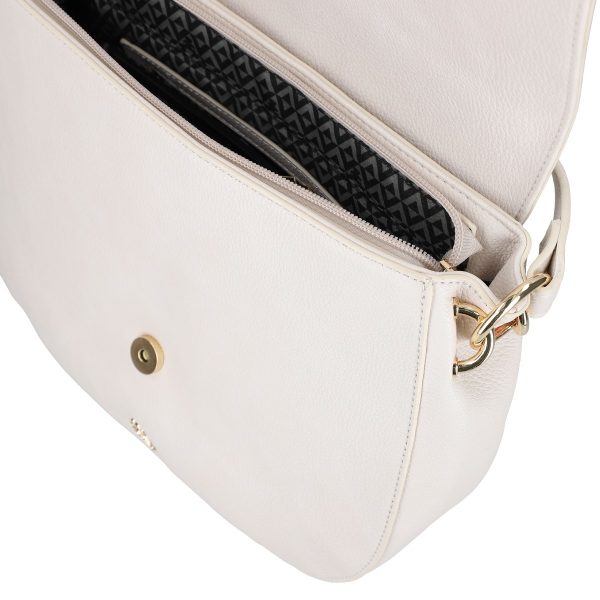 Geanta casual crossbody dama din piele eco gri texturata cu bretea suplimentara Lulu Castagnette BSLLCA2103087 141