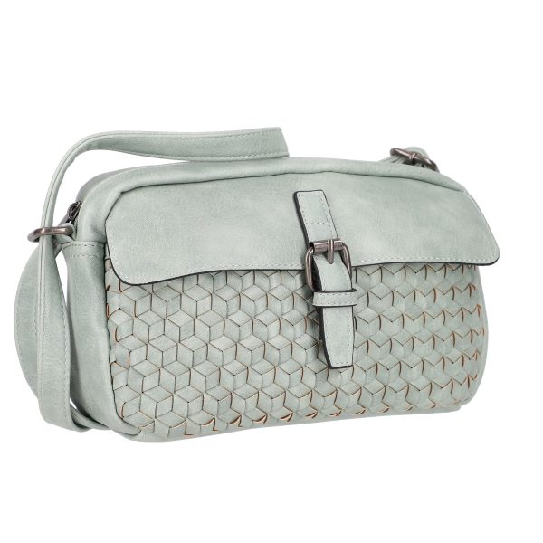 Posete Casual - Poseta dama casual din piele eco verde cu buzunare si fermoar Turbo Bags BSCA2101123