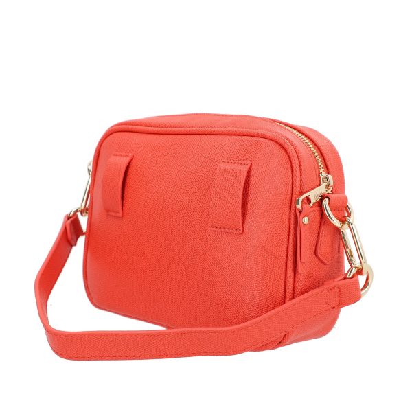 Poseta casual dama piele eco rosu coral cu un compartiment Lulu Castagnette BSLLPO2103131 150