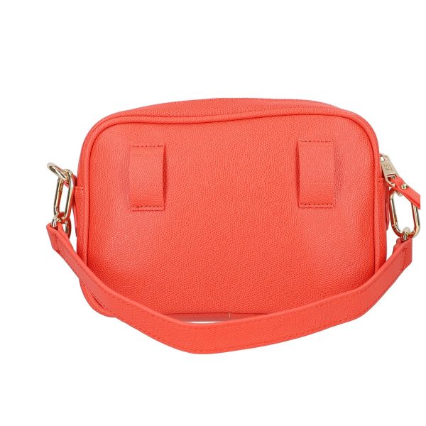 Poseta casual dama piele eco rosu coral cu un compartiment Lulu Castagnette BSLLPO2103131 144