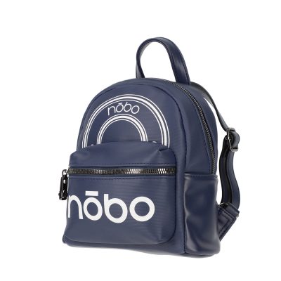 Rucsac casual de femei piele ecologica mini fashion bleumarin cu doua buzunare Nobo BSNORU210281