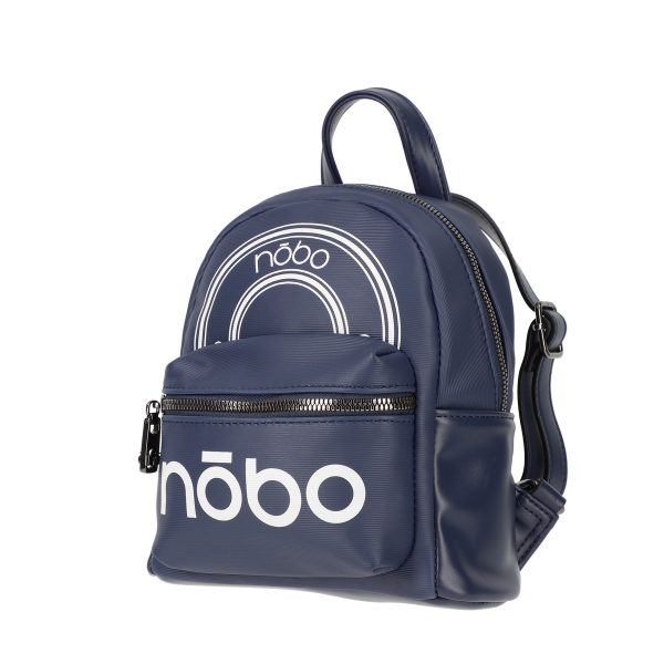 Mini Rucsac Dama - Rucsac Dama Bleumarin Casual Piele Ecologica Mini Fashion cu Doua Buzunare - Nobo BSNORU210281