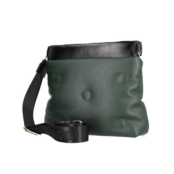 Geanta tip postas dama piele eco verde inchis exterior design inedit Laura Biaggi LB248CR2109042 143