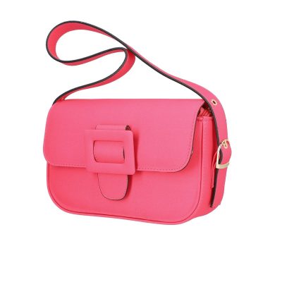 Poseta eleganta de mana femei piele eco fuchsia cu un compartiment Zoe BS1027PO2205344