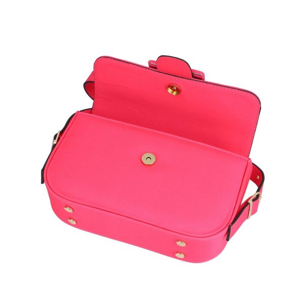 Poseta eleganta de mana femei piele eco fuchsia cu un compartiment Zoe BS1027PO2205344 143