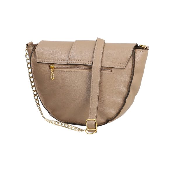 Poșetă damă casual piele ecologică taupe de umăr Laura Biaggi BS209P2208256 142