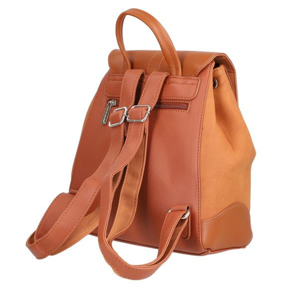 Rucsac damă piele ecologică maro închidere cu șnur David Jones BS6516RUDJ2208403 143