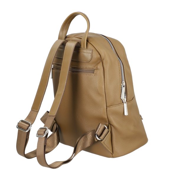 Rucsac damă piele ecologică verde olive cu două buzunare frontale David Jones BS6874RUDJ2208405 143