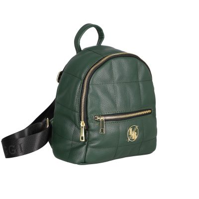 Rucsac mini femei din piele ecologică verde Laura Biaggi BS319MG2208271