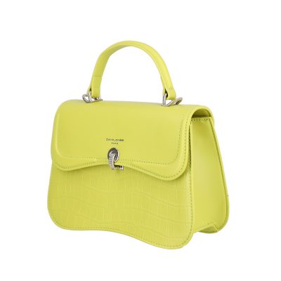 Geanta casual dama piele ecologica de mana verde lemon David Jones BS6624CA2301201