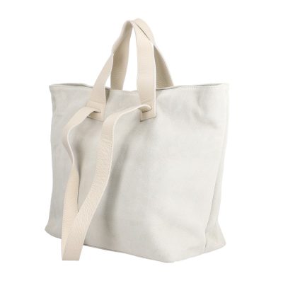 Geanta dama Shopper din piele naturala intoarsa bej de umar Laura Biaggi BS54124SH2301002