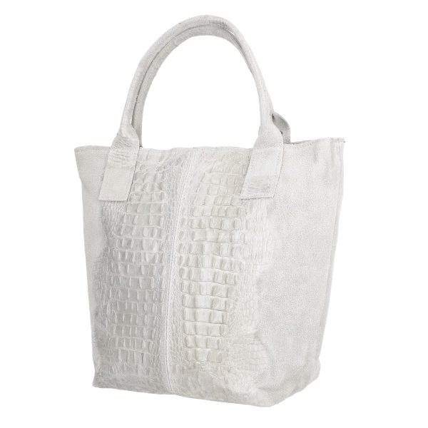 Geanta Gri Piele Naturala Shopper, Breloc cu Buzunar - Laura Biaggi BS0201SH2301006 141