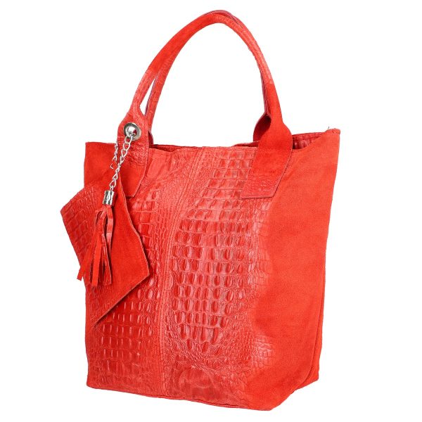 Geanta din Piele Naturala Dama Shopper Rosie, Breloc cu Buzunar - Laura Biaggi BS0201SH2301004 143