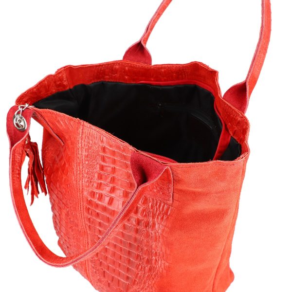 Geanta din Piele Naturala Dama Shopper Rosie, Breloc cu Buzunar - Laura Biaggi BS0201SH2301004 142