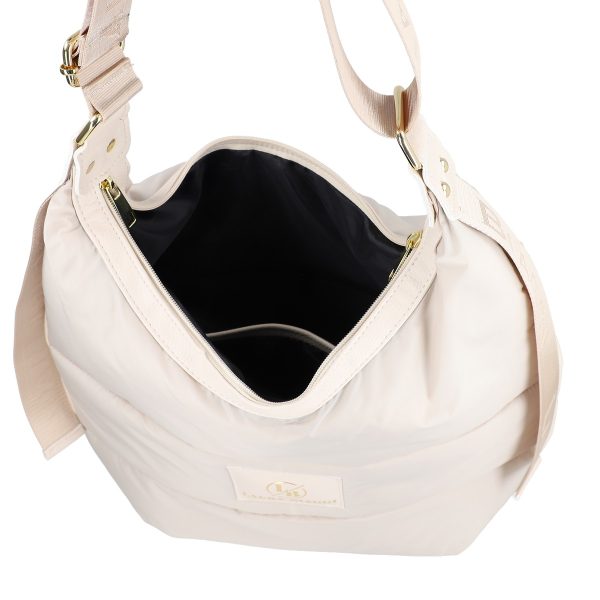 Geanta femei Shopper material sintetic bej cu un compartiment Laura Biaggi BS2125SH2301042 143