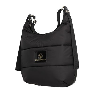 Geanta femei Shopper material sintetic negru cu un compartiment Laura Biaggi BS2125SH2301041