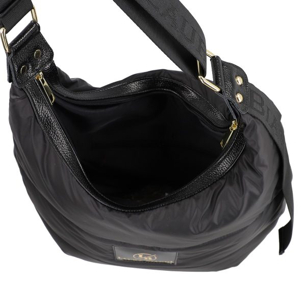 Geanta femei Shopper material sintetic negru cu un compartiment Laura Biaggi BS2125SH2301041 144