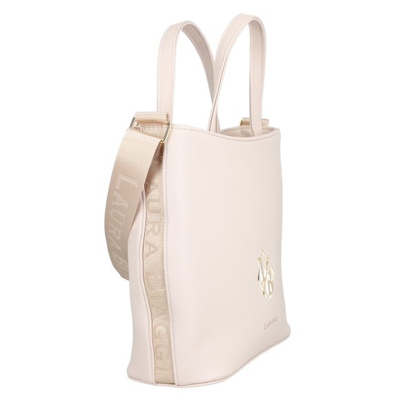 Geanta femei Shopper piele eco bej cu un compartiment Laura Biaggi BS1202G2301039 143