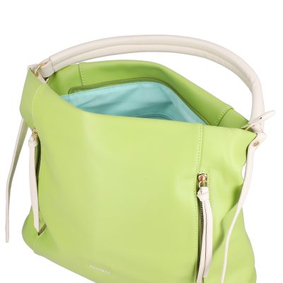 Geanta femei shopper piele ecologica verde cu doua compartimente DianaCO BS3314SH2301179