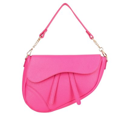 Geanta Dama Piele Fuchsia Casual de Umar cu Un Compartiment (Piele Naturala) - Laura Biaggi BS4509poN001