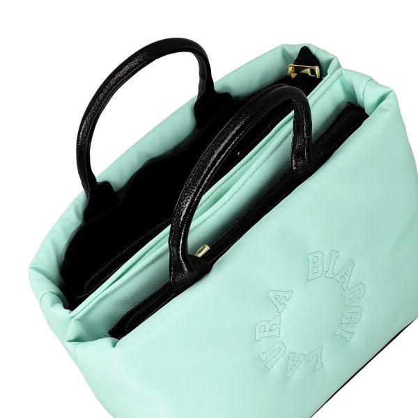 Geanta Verde Deschis Shopper pentru Femei din Piele Eco cu Doua Compartimente - Laura Biaggi BS1220G2301026 142