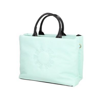 Geanta Shopper pentru femei din piele eco verde fistic cu doua compartimente Laura Biaggi BS1220G2301024