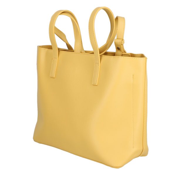 Geanta shopper piele eco galben de umar cu un compartiment David Jones BS6641CA2301148 142