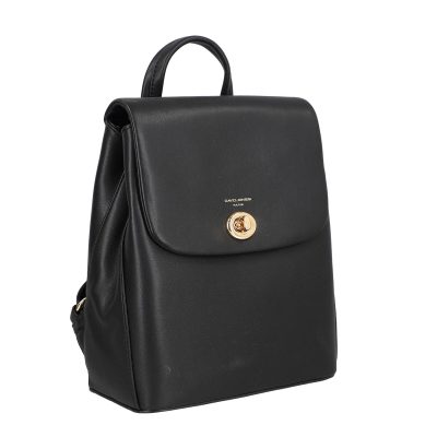 Rucsac dama piele ecologica negru doua compartimente David Jones BS6904RU2301124