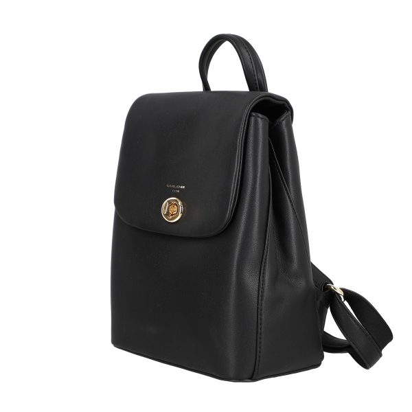 Rucsac dama piele ecologica negru doua compartimente David Jones BS6904RU2301124 142