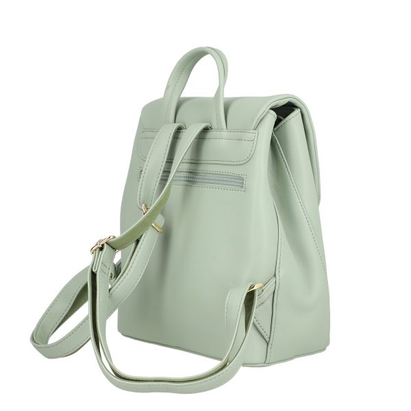 Rucsac dama piele ecologica verde doua compartimente David Jones BS6904RU2301121 141