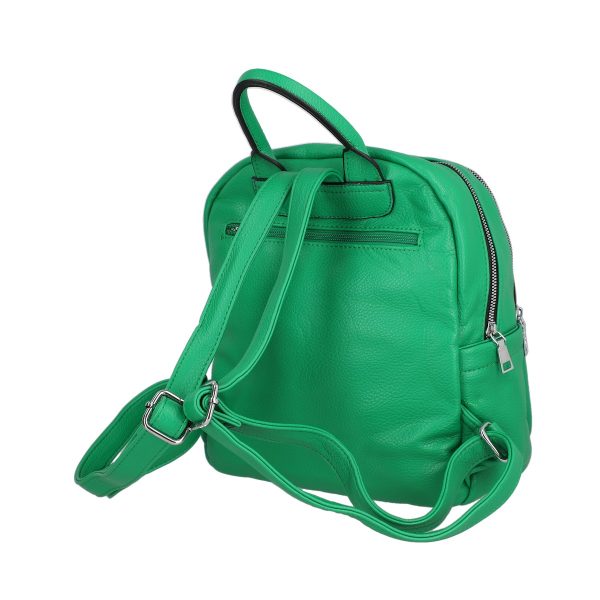 Rucsac Dama Verde Piele Ecologica cu Buzunar Frontal - The Grace Bags BS2246RU2301187 142