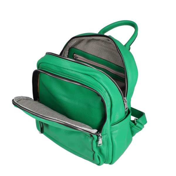 Rucsac Dama Verde Piele Ecologica cu Buzunar Frontal - The Grace Bags BS2246RU2301187 141