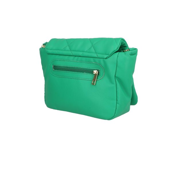 Geanta casual din piele eco matlasat verde cu un compartiment Laura Biaggi BS1137CA2301261 144