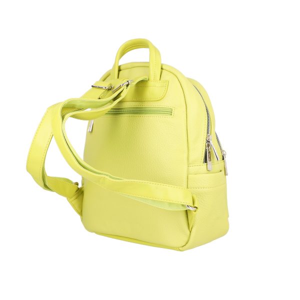 David Jones Rucsac Dama Piele Ecologică Verde Lemon cu Buzunar Frontal - BS6920RU230119 143