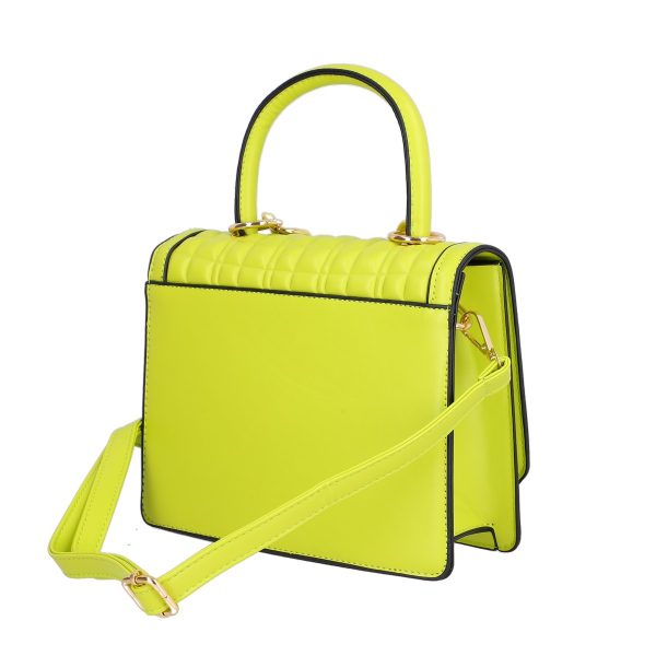 Set geanta dama casual cu gentuta verde lemon cu maner TurboBags BS8783CA2301221 145