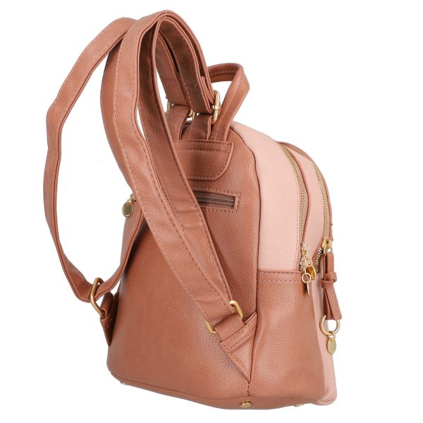 Rucsac Dama Piele Roz Ecologica cu 2 Compartimente si Buzunar Frontal - BS2328LLCA230263 141