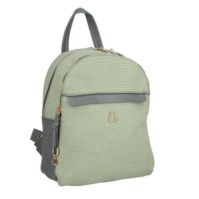 Rucsac Verde Dama din Piele Eco cu 2 Compartimente si Buzunar Frontal - BS2328LLCA230262