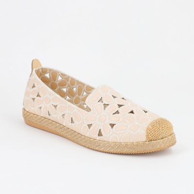 Espadrile dama floral bej - BS103BA2304181