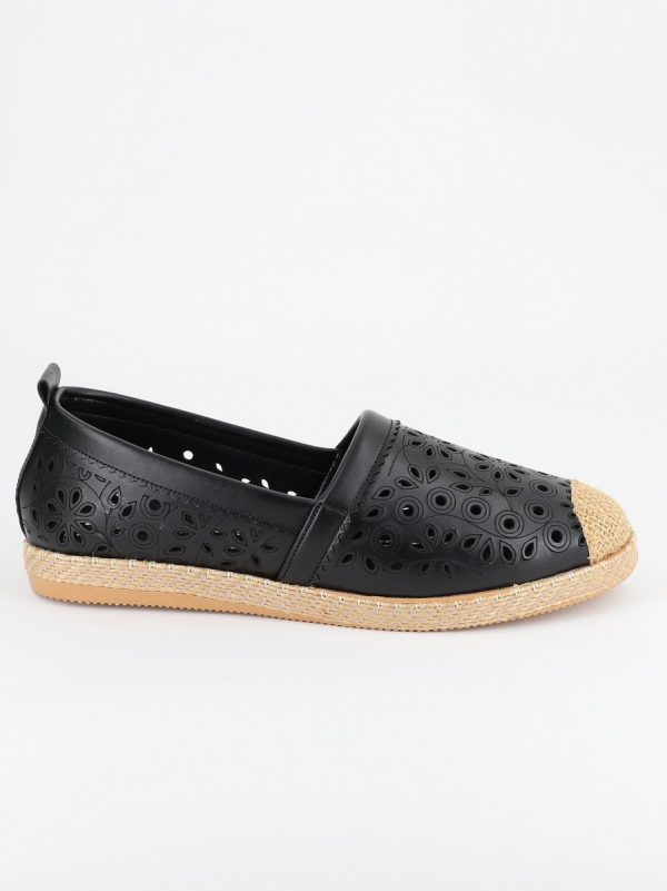 Espadrile Dama Model Floral Negru - BS105BA2304189 142