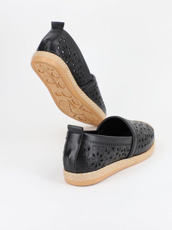 Espadrile Dama Model Floral Negru - BS105BA2304189 143