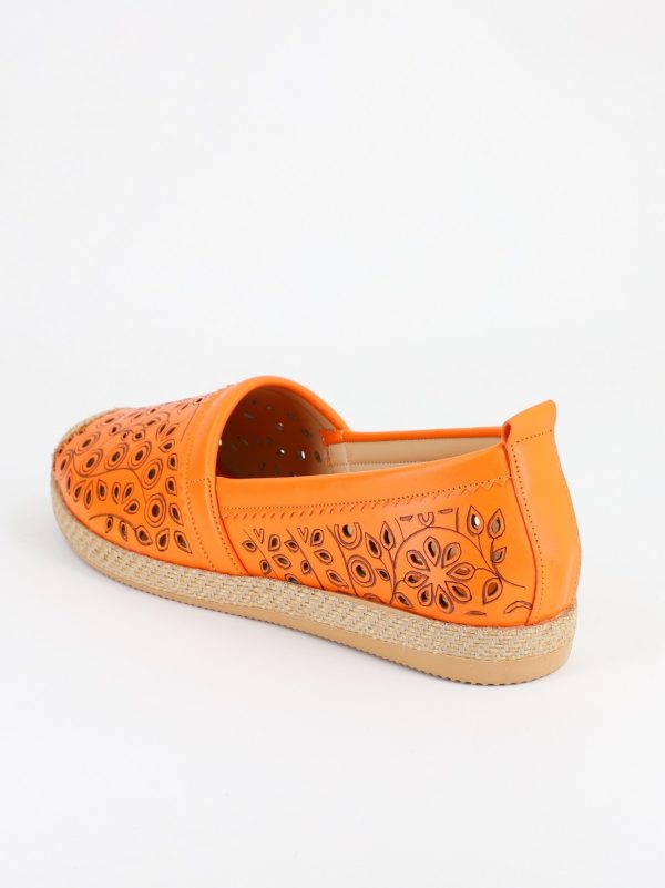 Espadrile Dama Model Floral Portocaliu - BS105BA2304188 142