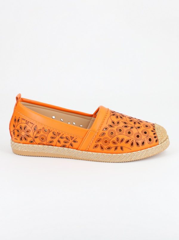 Espadrile Dama Model Floral Portocaliu - BS105BA2304188 144