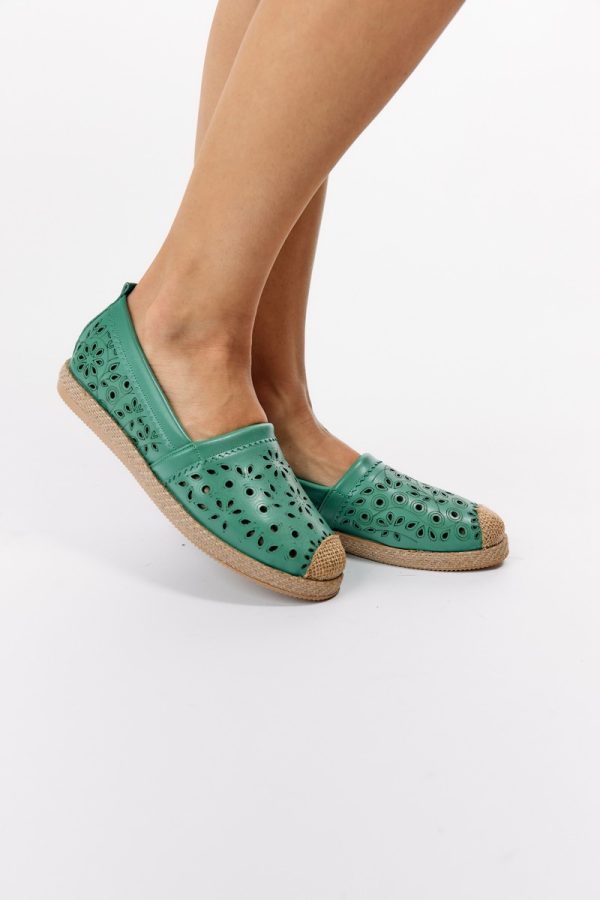 Espadrile Dama Model Floral Verde - BS105BA2304190 145