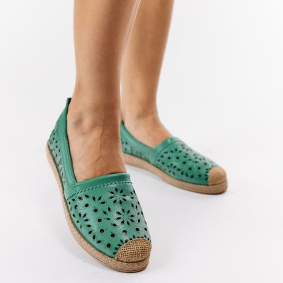 Espadrile Dama Model Floral Verde - BS105BA2304190