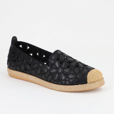 Espadrile dama floral negru - BS103BA2304185