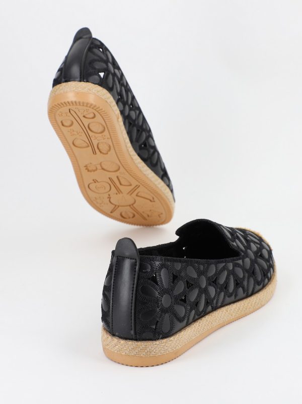 Espadrile dama floral negru - BS103BA2304185 144