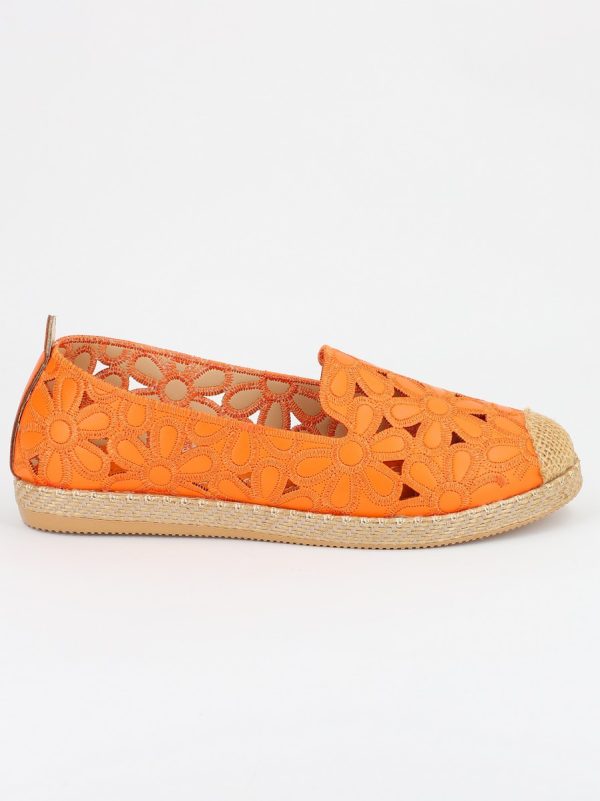 Espadrile dama model floral portocaliu - BS103BA2304182 146