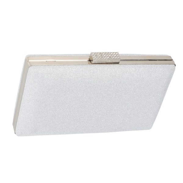 Geanta clutch cu lant argintiu accesorii cristale BS5831LK2305235 142