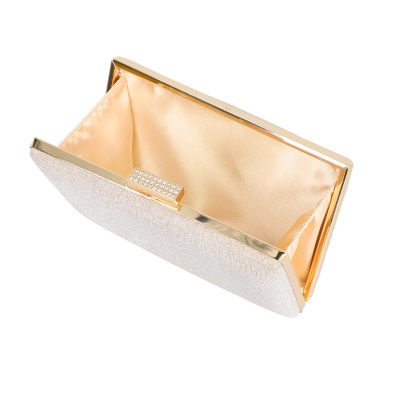 Geanta clutch cu lant piersica accesorii cristale BS5831LK2305233